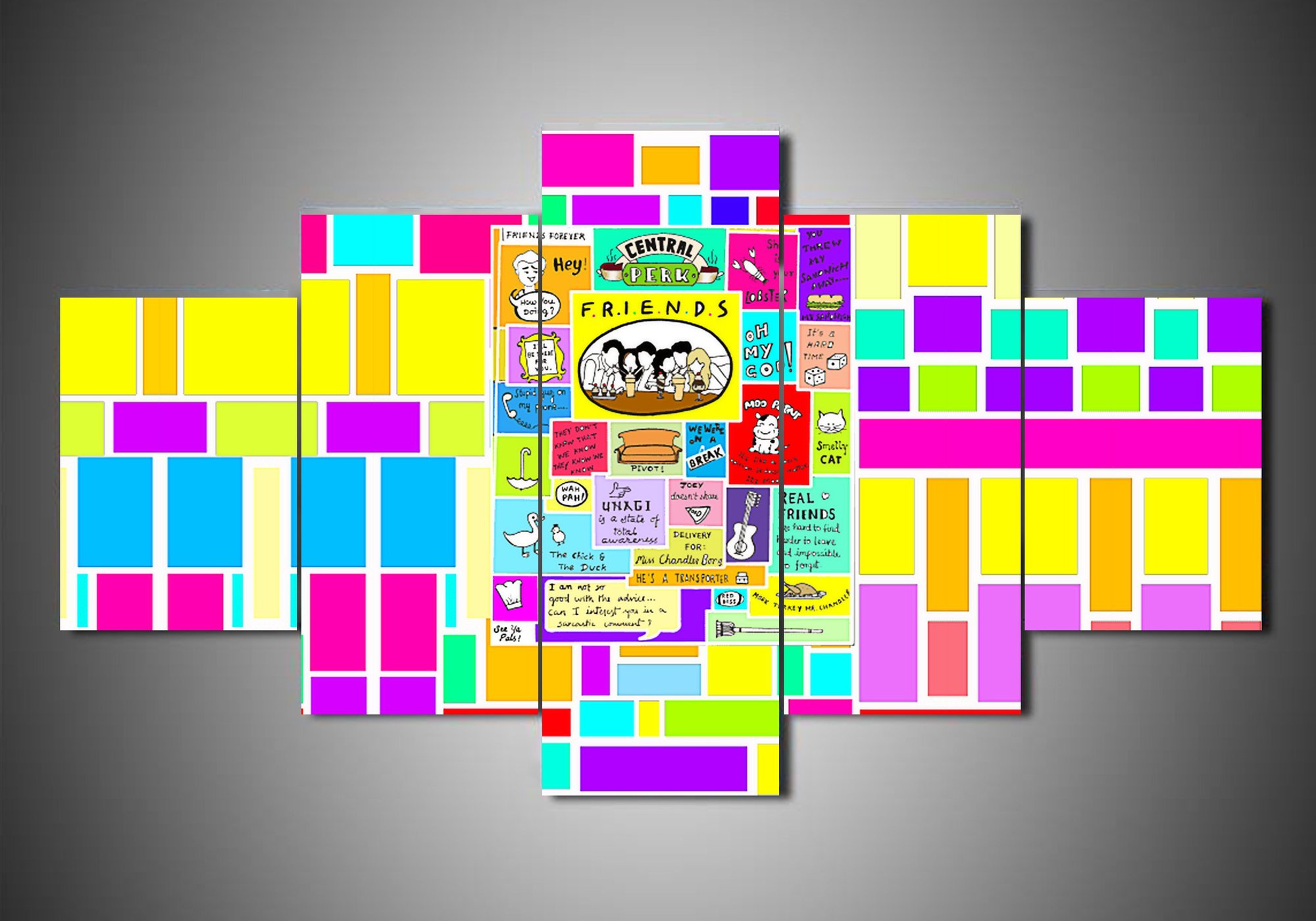 Friends 3 – Music Canvas Wall Art