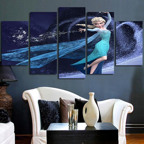 Frozen Elsa Princess Cartoon – Canvas Wall Art