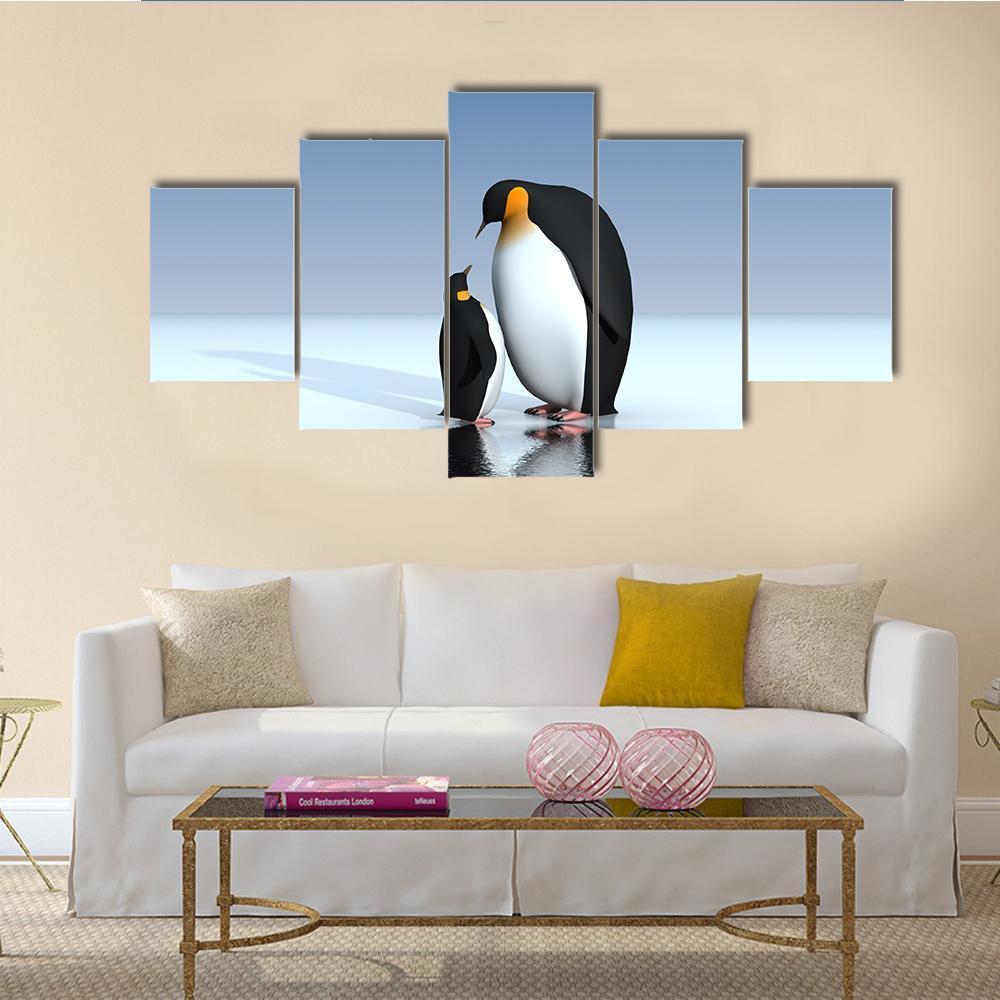 Fun Penguins – Animal Canvas Wall Art