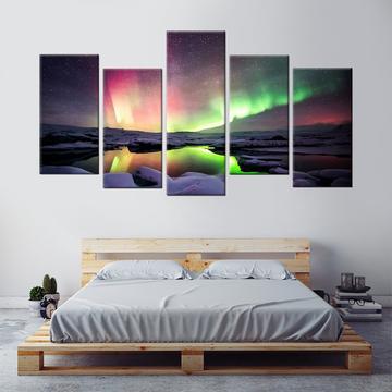 Fuse Northern Auroras – Nature Canvas Wall Art