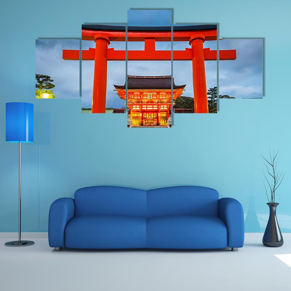 Fushimi Inari Taisha Shrine In Kyoto Nature Canvas Wall Art