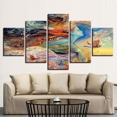 Gaia Mother Earth – Abstract Canvas Wall Art