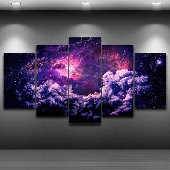 Galactic Nebula Universe – Space Canvas Wall Art