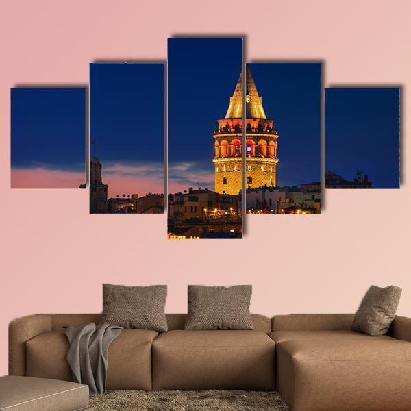 Galata Tower In Istanbul Turkey – Nature Canvas Wall Art