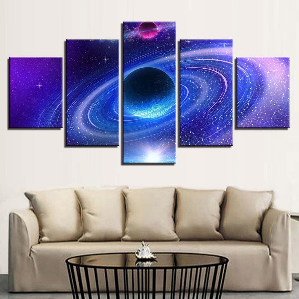 Galaxy Universe Space Abstract Planet – Space Canvas Wall Art