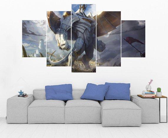 Galio – League Of Legends – Gaming Canvas Wall Art