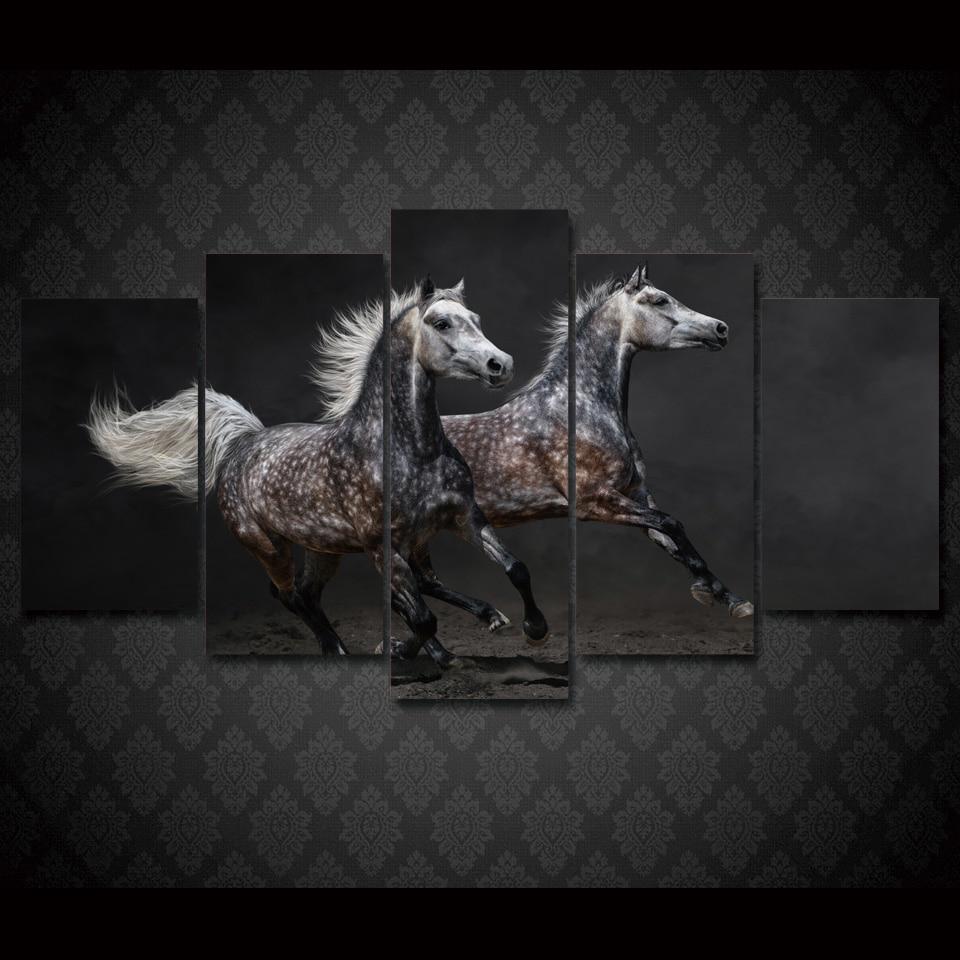 Galloping Horses – Animal Canvas Wall Art