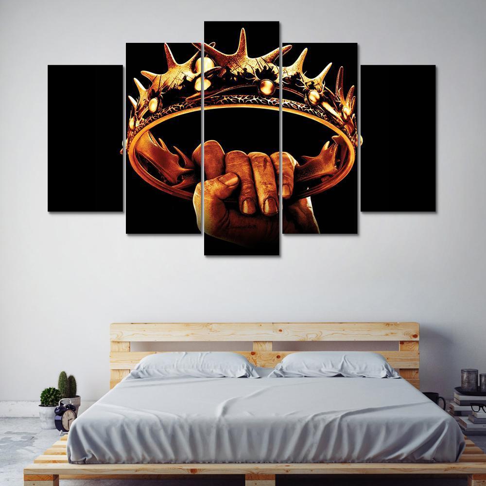 Game Of Thrones Crown – Movie Canvas Wall Art