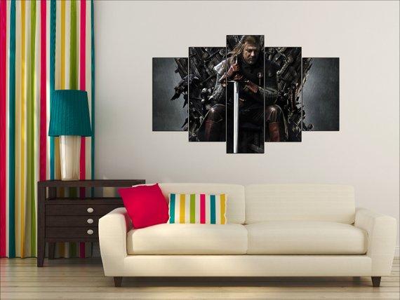Game Of Thrones Eddard Stark 1 – Movie Canvas Wall Art