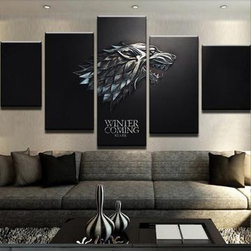 Game Of Thrones House Stark Winter Is Coming Movie – Canvas Wall Art