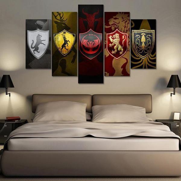Game Of Thrones Inspired Graphic – Gaming Canvas Wall Art