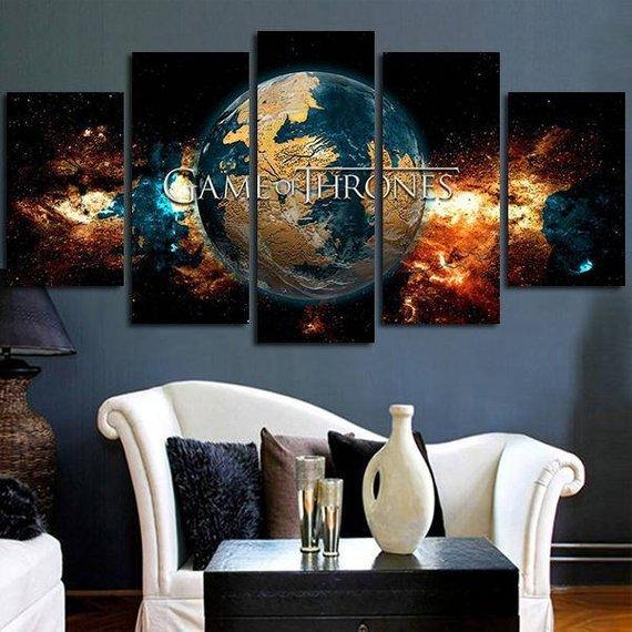 Game Of Thrones World – Movie Canvas Wall Art