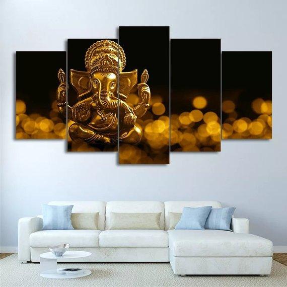 Ganesha 10 – Religion Canvas Wall Art