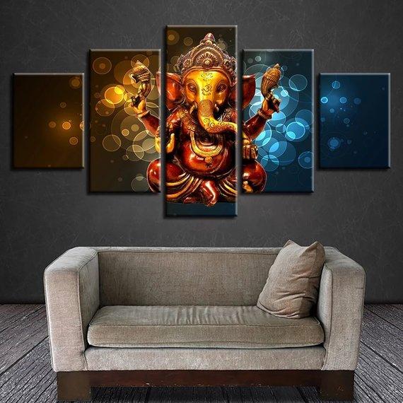 Ganesha 13 – Religion Canvas Wall Art