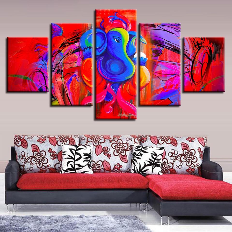 Ganesha Elephant God 1 – Religion Canvas Wall Art