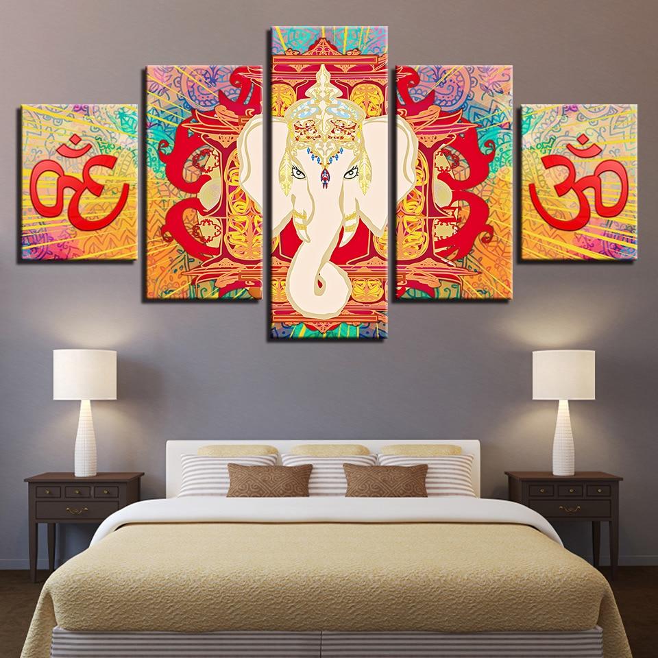 Ganesha Elephant God – Religion Canvas Wall Art