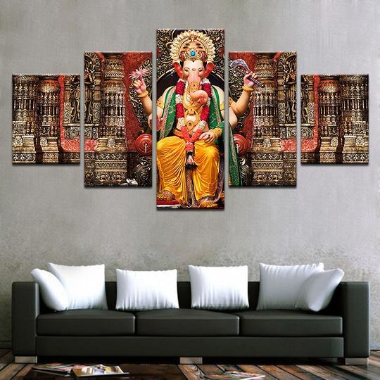 Ganesha Shrine 02 – Religion Canvas Wall Art