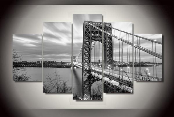 George Washington Bridge 01 – Nature Canvas Wall Art