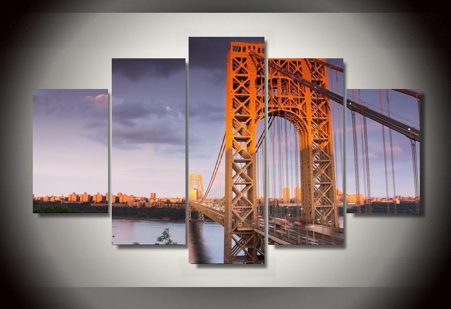 George Washington Bridge – Nature Canvas Wall Art