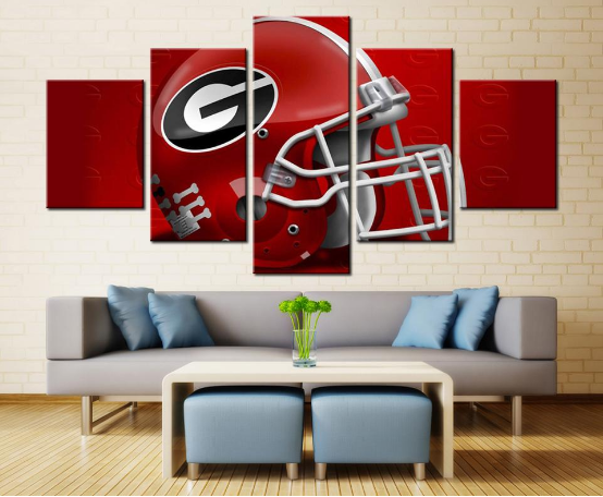Georgia Bulldogs Helmet Football Team – Sport Canvas Wall Art