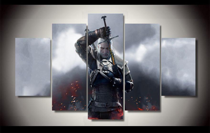 Geralt In The Wild Hunt – Movie Canvas Wall Art