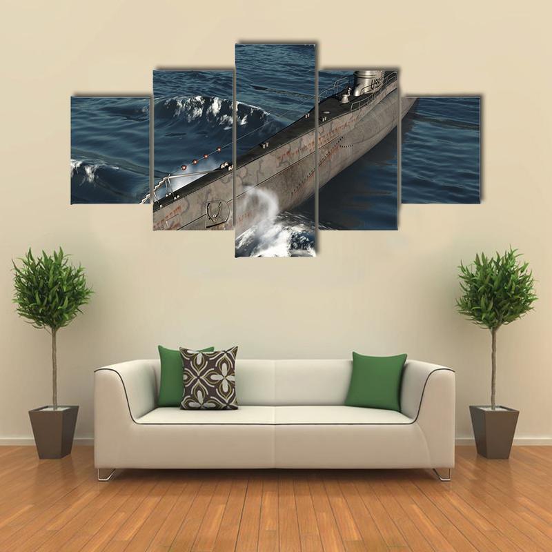 German Submarine From Worldwa – Automative Canvas Wall Art