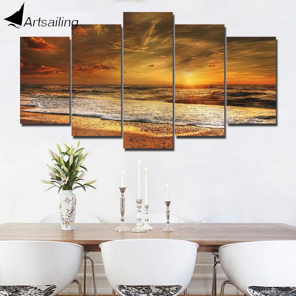 Gift Beach View – Space Canvas Wall Art