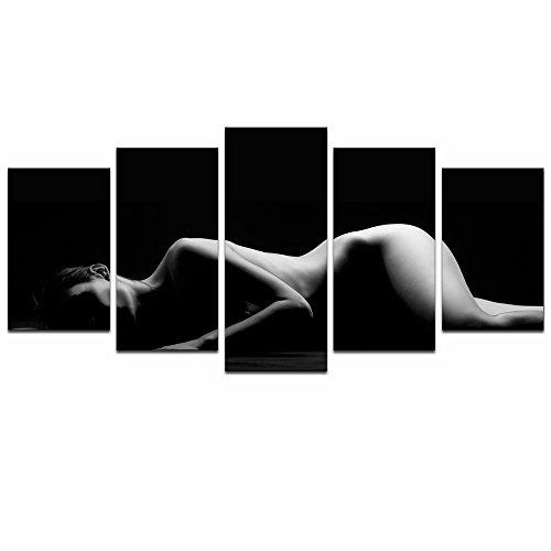 Girl Body Art Black And White Beauty – Abstract Canvas Wall Art