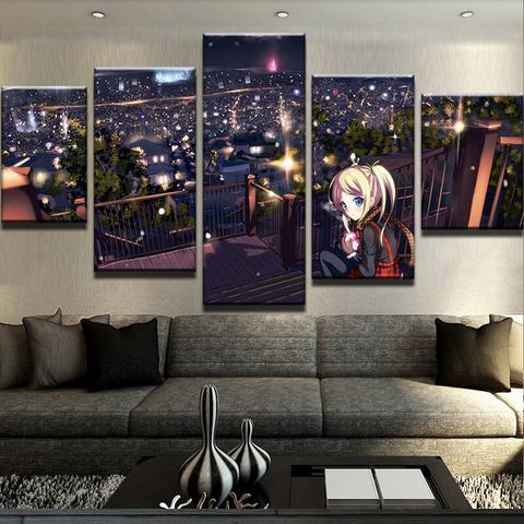 Girl Landscape Anime Canvas Wall Art
