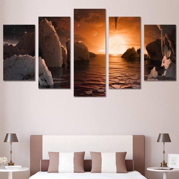 Glacier North Pole – Nature Canvas Wall Art