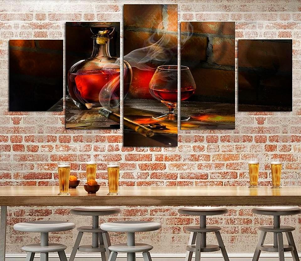 Glass And Cigars – Luxury Canvas Wall Art