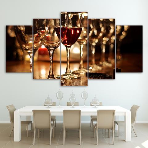Glasses Of Wine – Wine Canvas Wall Art