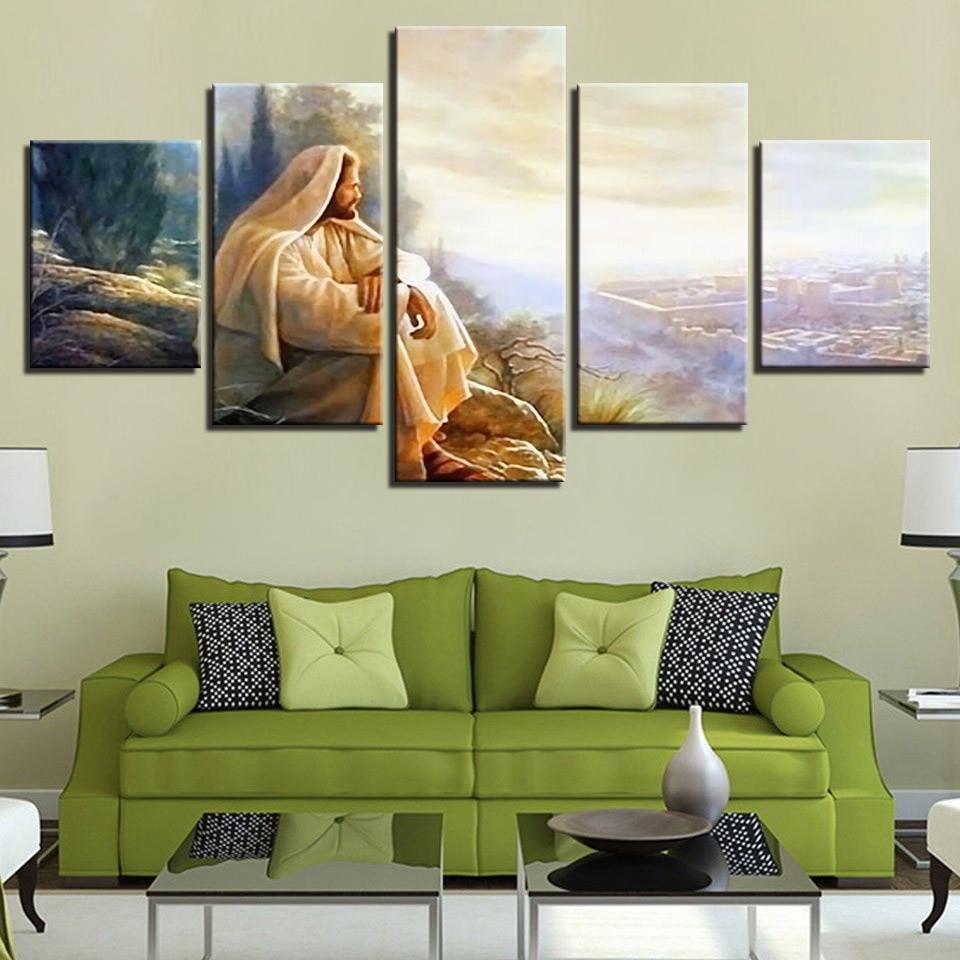 Glory To God Jesus Christ – Religion Canvas Wall Art