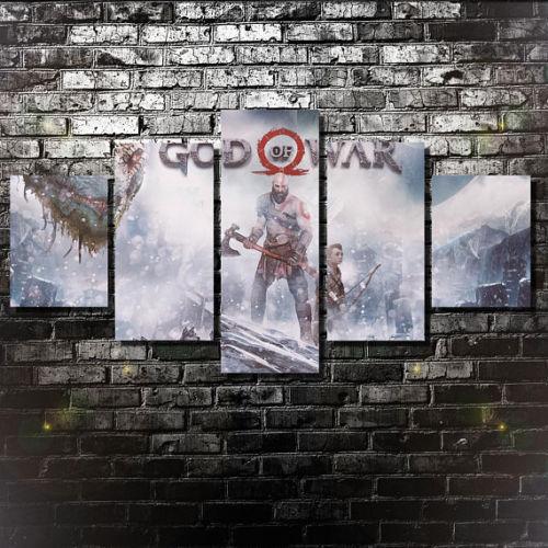 God Of War 4 Kratos – Gaming Canvas Wall Art