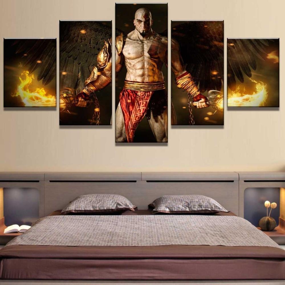 God Of War Ascension Kratos Poster 2 Gaming Canvas Wall Art
