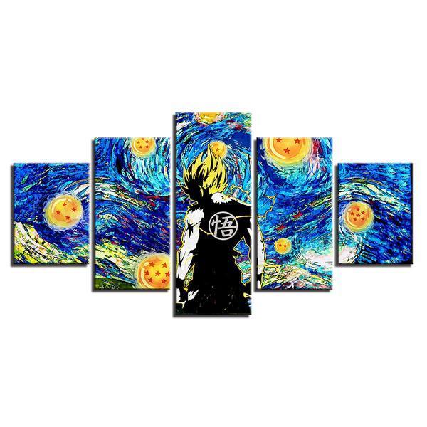 Goku &Amp; Seven Dragon Ball – Anime Canvas Wall Art