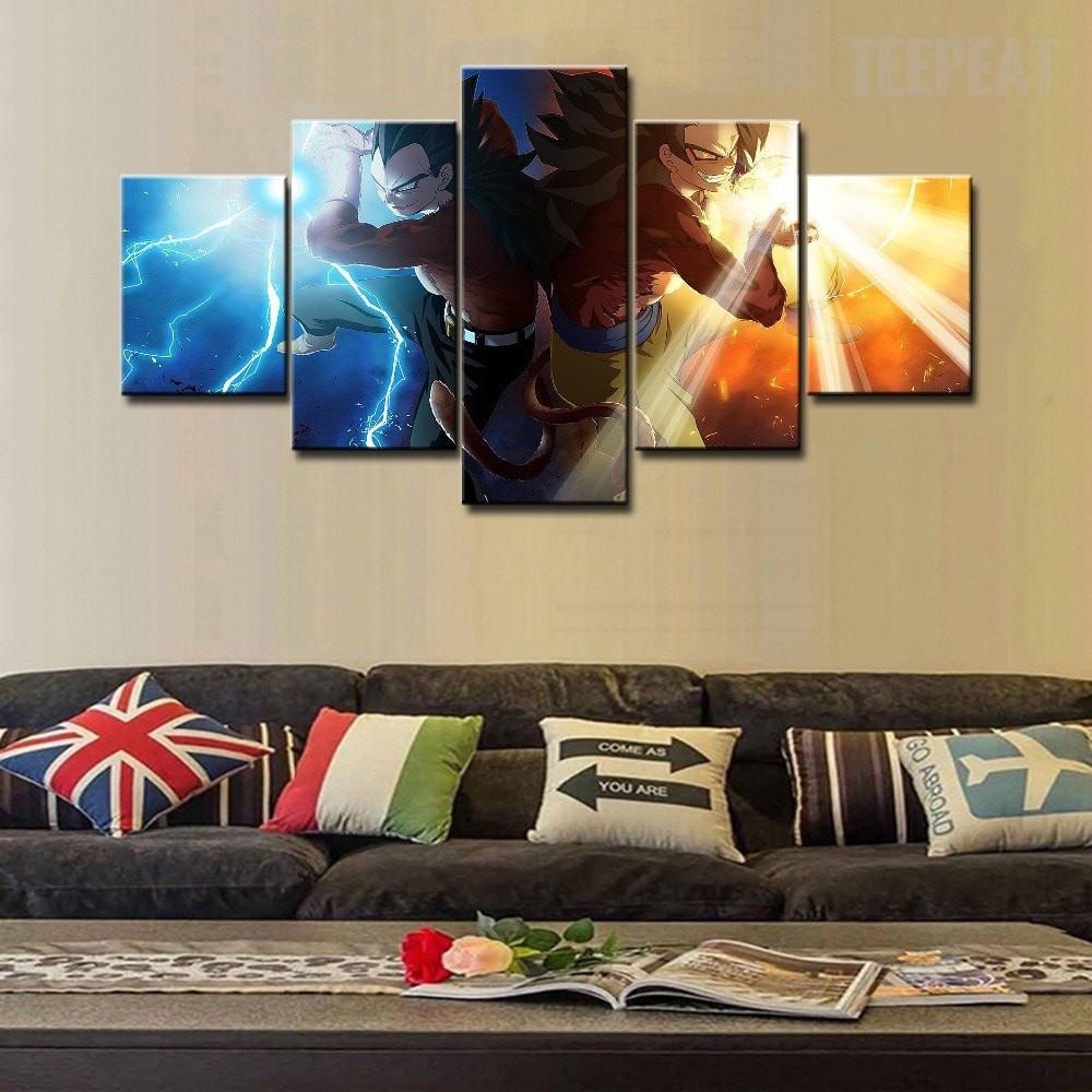 Goku &Amp; Vegeta Ssj4 – Anime Canvas Wall Art