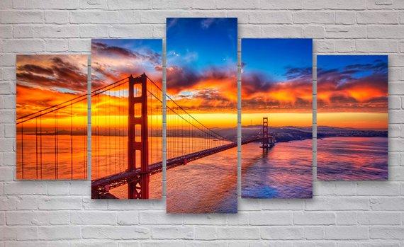 Golden Gate Bridge, San Francisco – Nature Canvas Wall Art