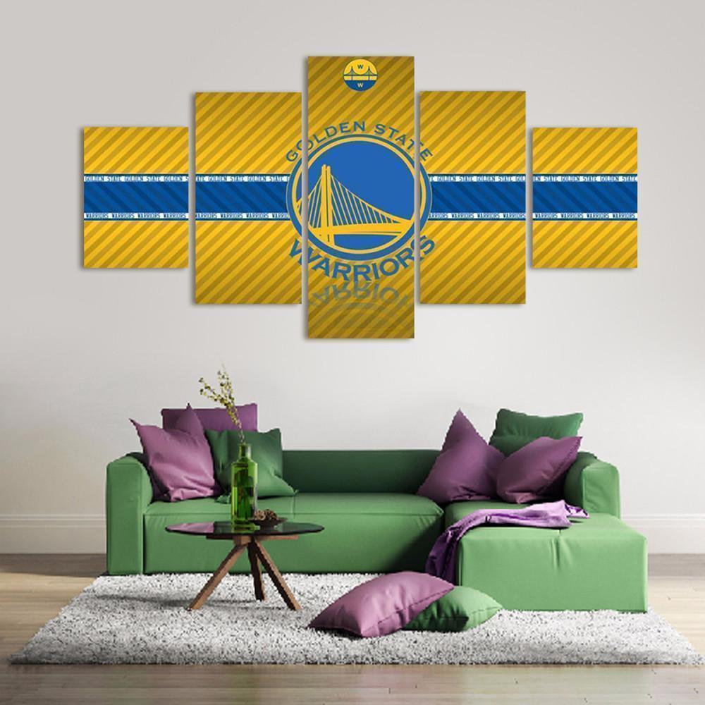 Golden State Warrior Logo Basketball – Canvas Wall Art