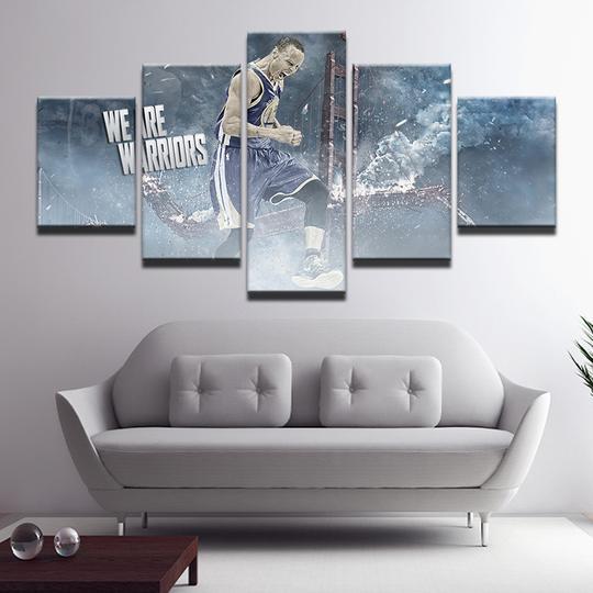 Golden State Warriors Stephen Steph Curry – Famous Person Canvas Wall Art