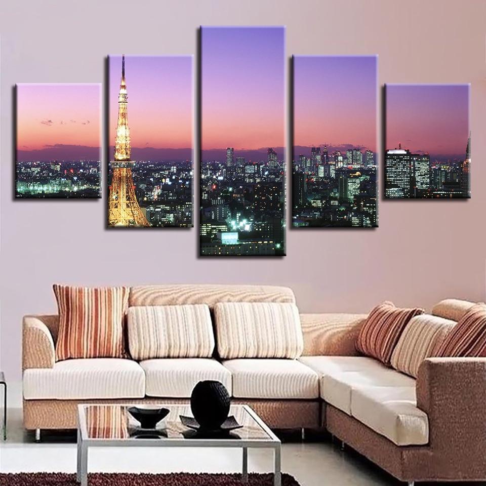 Golden Tower Paris City – Nature Canvas Wall Art