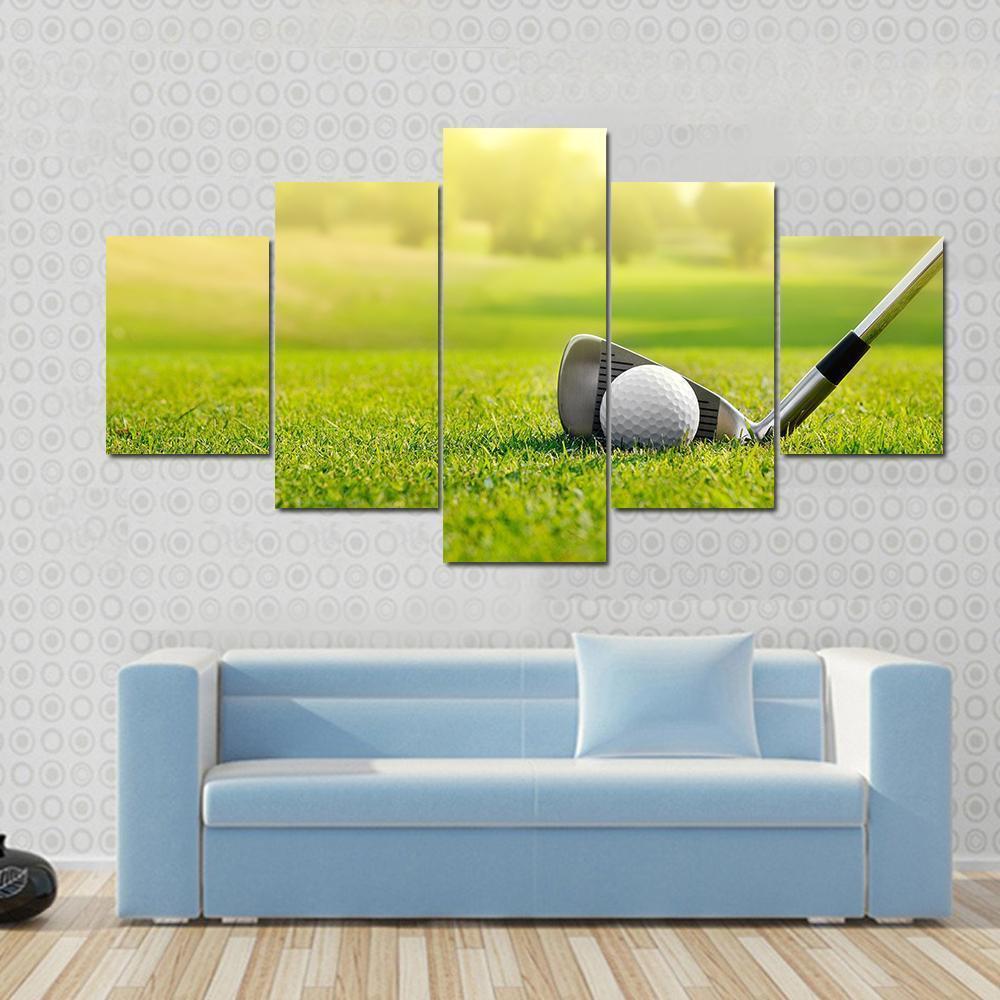 Golf Ball With Stick – Sport Canvas Wall Art