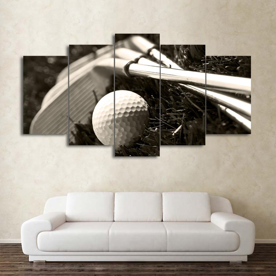 Golf Clubs And Ball – Sport Canvas Wall Art