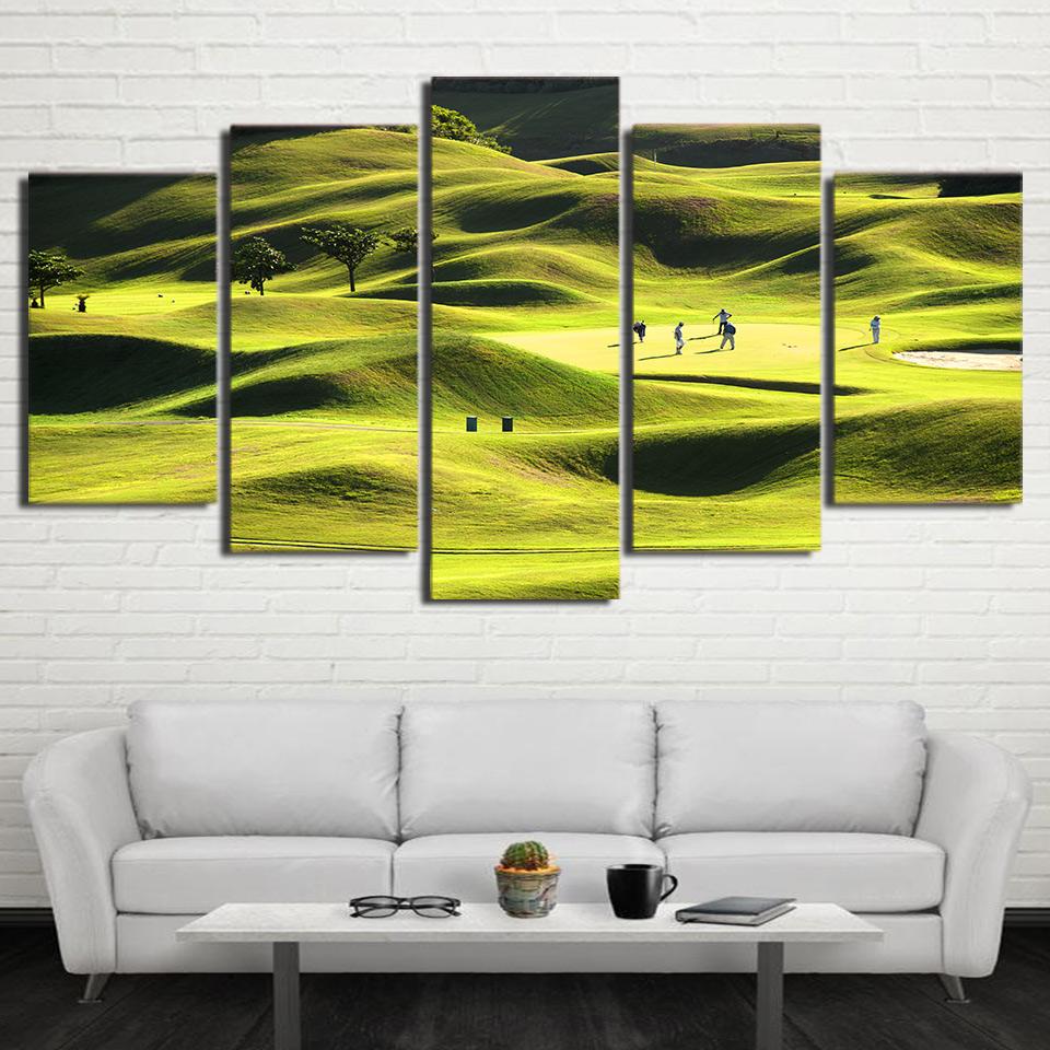 Golf Course Green Hills – Nature Canvas Wall Art