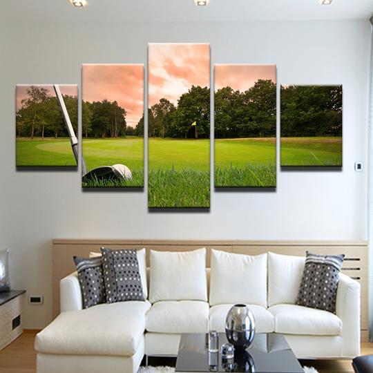 Golf Golfing Chip Shot – Sport Canvas Wall Art