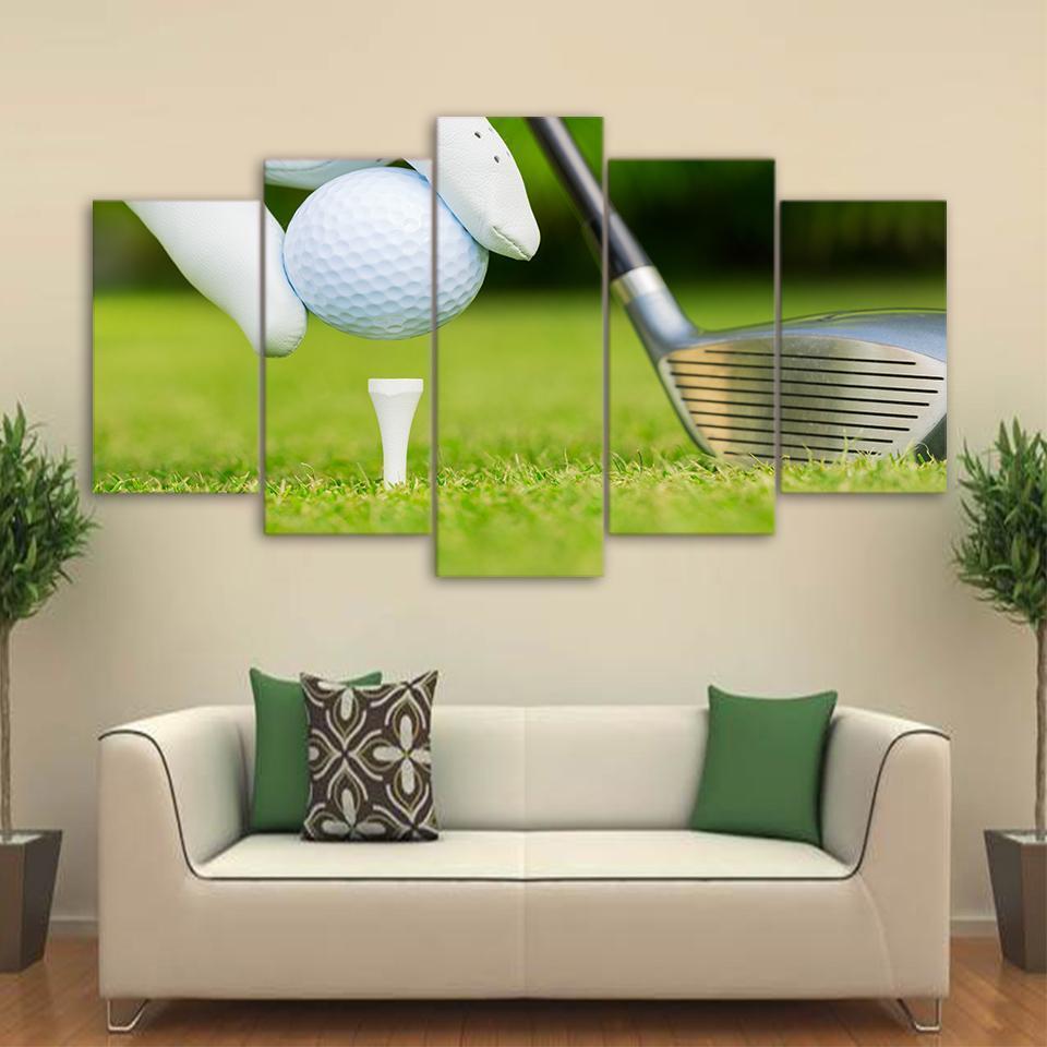 Golf Ready For Kickoff – Sport Canvas Wall Art