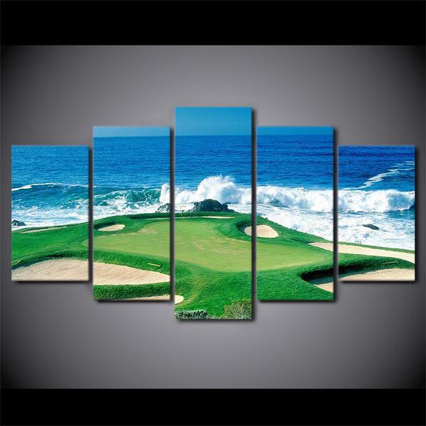 Golfing Golf Course Green – Nature Canvas Wall Art