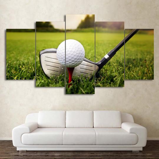 Golfing Tee Shot – Sport Canvas Wall Art