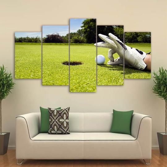 Golfing Tempted To Cheat – Sport Canvas Wall Art