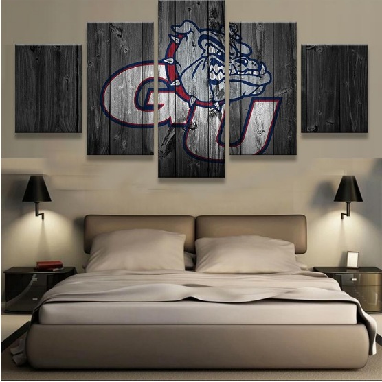 Gonzaga Bulldogs Barn Wood – Sport Canvas Wall Art